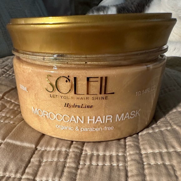 Soleil Moroccan Hair Mask Organic & Paraben-Free 300 ml Gold MRSP $140 Sealed - Picture 3 of 7
